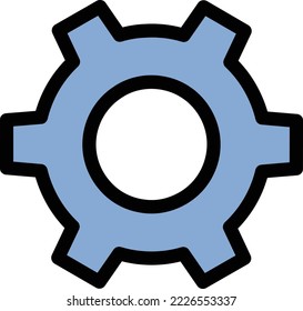 Cogwheel Vector Icon which is suitable for commercial work and easily modify or edit it
