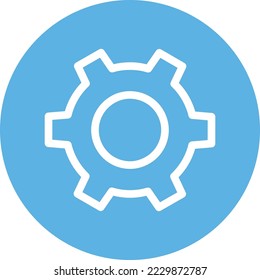 Cogwheel Vector Icon which is suitable for commercial work and easily modify or edit it
