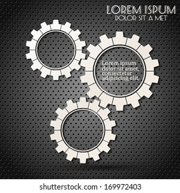 Cogwheel, Vector illustration, eps 10