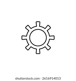 Cogwheel vector line icon icons design