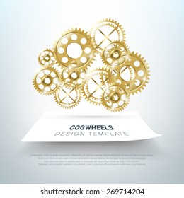 Cogwheels abstract design element