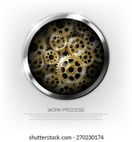 Cogwheels abstract design element