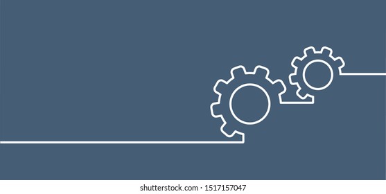 Cogwheels chaos brain tools. Cogwheel, gear mechanism settings tools. Fun drawing vector gears person icon or sign. Service cog brain pattern or template banner. Think big ideas tool. Setting.