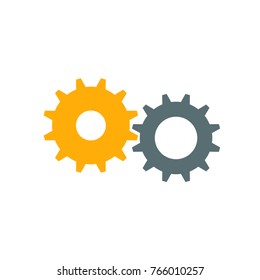 `Cogwheels conceptual vector illustration