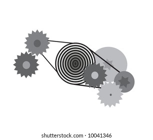 Cogwheels vector
