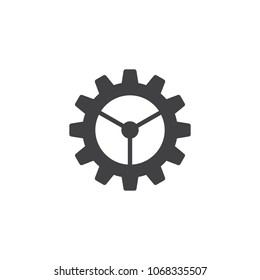 Cogwheels vector icon. filled flat sign for mobile concept and web design. Settings simple solid icon. Gear wheels symbol, logo illustration. Pixel perfect vector graphics