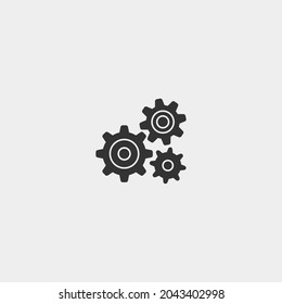 Cogwheels vector icon illustration sign