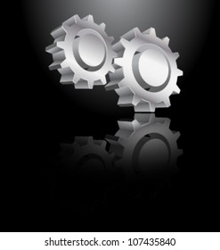 Cogwheels vector illustration