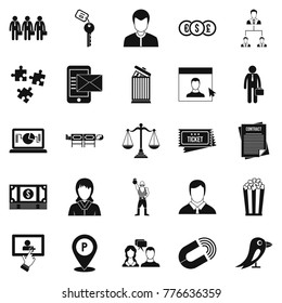 Coherence icons set. Simple set of 25 coherence vector icons for web isolated on white background