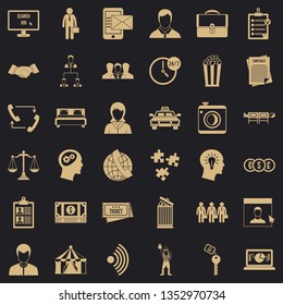 Coherence icons set. Simple style of 36 coherence vector icons for web for any design
