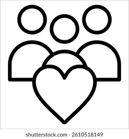 Cohesion Simple Icon Vector Illustration Concept