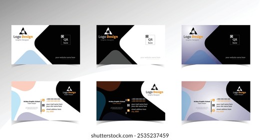 A Cohesive Multicolor Business Card Design Showcasing Unique Styles