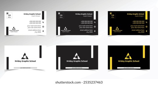 A Cohesive Multicolor Business Card Design Showcasing Unique Styles