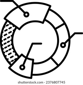 cohort analysis icon vector data symbol