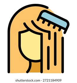 Ícone Configurar procedimento. Contornar Ícone de vetor de procedimento de configuração para design da Web isolado na cor de plano de fundo branca
