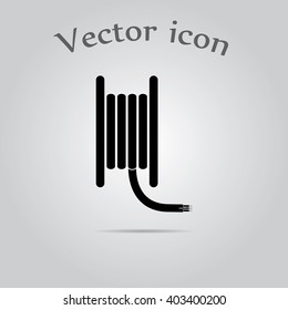 Coil Cable Vector Icon