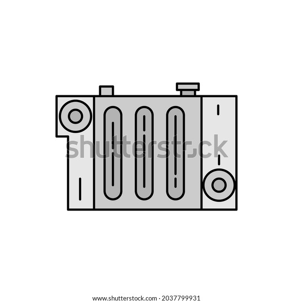 coil, engine, transport line icon\
colored. element of car repair illustration icons. Signs, symbols\
can be used for web, logo, mobile app, UI,\
UX