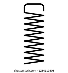 Coil object icon. Outline coil object vector icon for web design isolated on white background