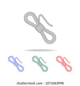 coil of rope icon. Elements of camping multi colored icons. Premium quality graphic design icon. Simple icon for websites, web design mobile app, info graphics on white background
