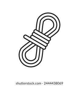 coil of rope icon, template for graphic and web design. vector illustration