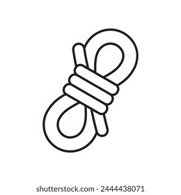 coil of rope icon, template for graphic and web design. vector illustration