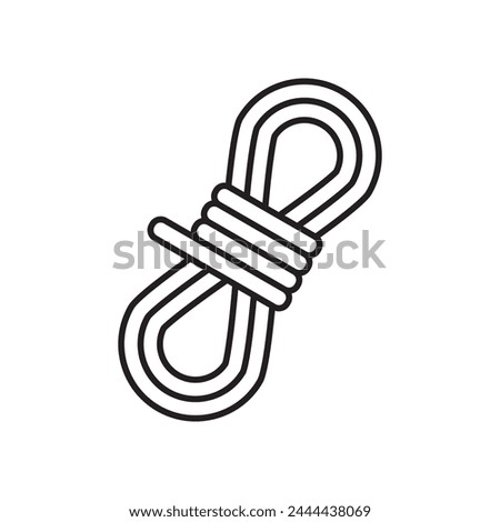 coil of rope icon, template for graphic and web design. vector illustration