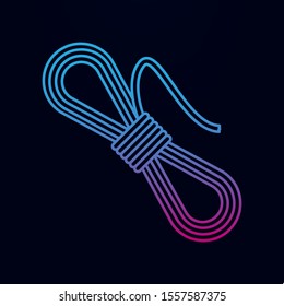 Coil of rope nolan icon. Simple thin line, outline vector of camping icons for ui and ux, website or mobile application