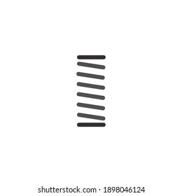 Coil Spring icon on white background
