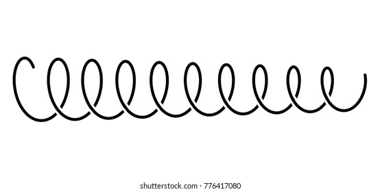 coil spring steel spring  metal spring on white background vector illustration
 svg