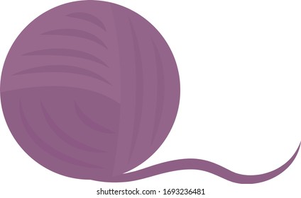 Coil of thread, illustration, vector on white background