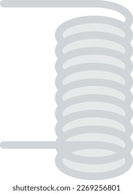coil  Vector illustration on a transparent background. Premium quality symmbols. Line Color vector icons for concept and graphic design.