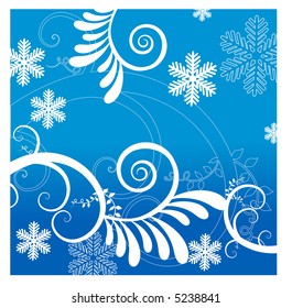 coil vine winter background 1 of 3 vector