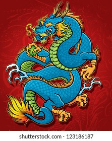 Coiled Chinese Dragon