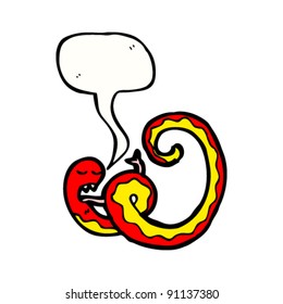 coiled snake cartoon