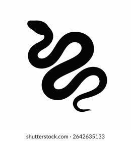 Coiled snake silhouette dark ominous presence