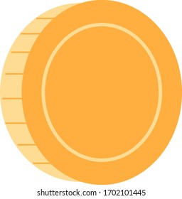 coin 3D vector illustration icon flat design