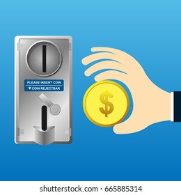 Coin Acceptor in Vending Machine Control Pay