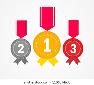 Coin award Use in competition or success vector design illustration 