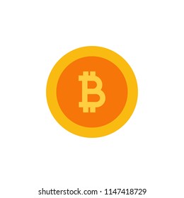 Coin Bitcoin Cryptocurrency Logo Icon Design