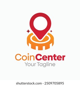 Coin Center Logo Design Template. Good for Business, Agency, Community and Organization