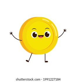 Coin character design. Glad .
