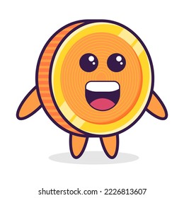 С personaje de la moneda de una artoon, emoción, conjunto
