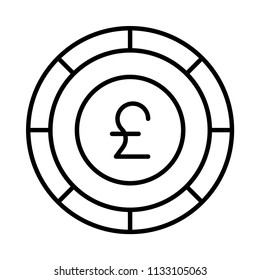 coin chip pound 