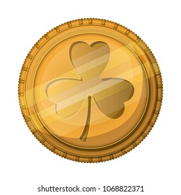 coin with clover icon