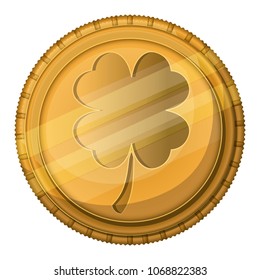 coin with clover icon