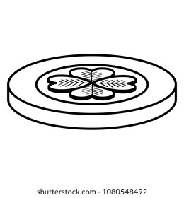 coin with clover icon