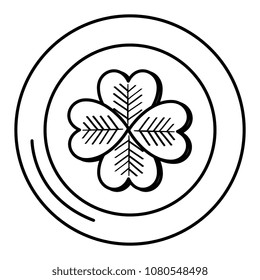 coin with clover icon