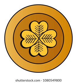 coin with clover icon