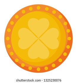coin with clover icon