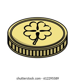 coin with clover icon